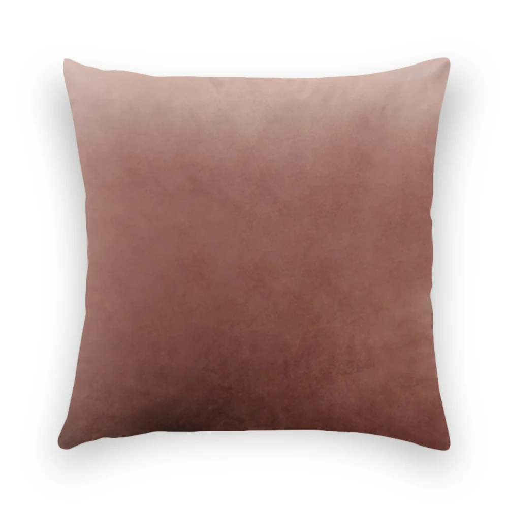 1 шт. Роскошная Удобная бархатная наволочка для подушки одноцветная декоративная