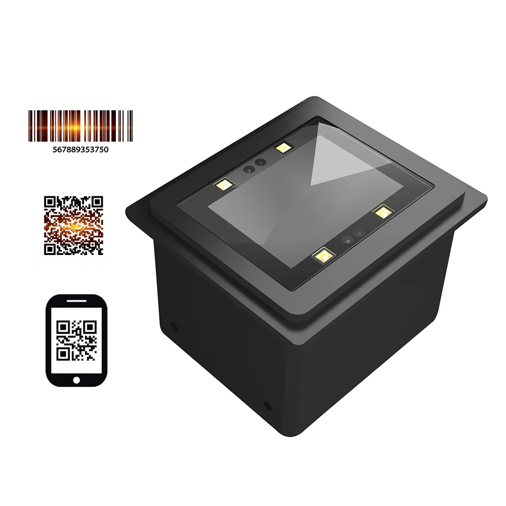 Встроенный сканер штрих-кодов самоиндукционный 1D/2D/QR модуль считывания USB-сканер