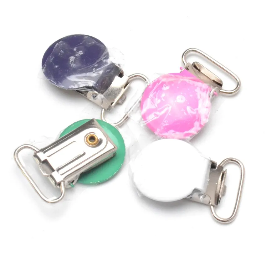 5PCs Pacifier Clip Lead Free Metal Baby Holder Soother Multicolor Mam Infant Dummy Clips Nipples |