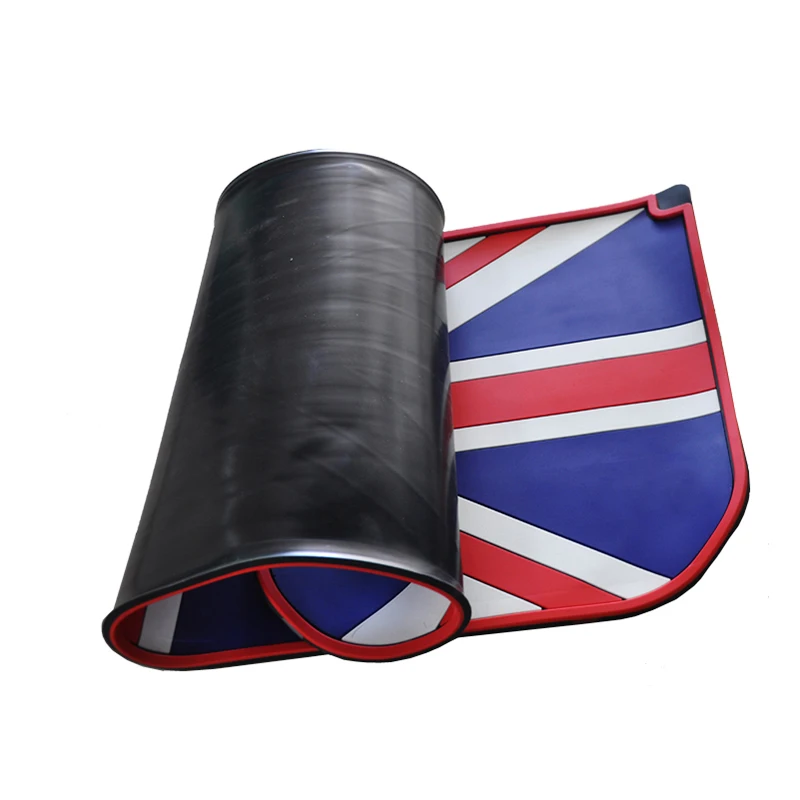 Для mini one cooper F55 F56 резиновый материал стиль черный Юнион Джек коврик для багажника