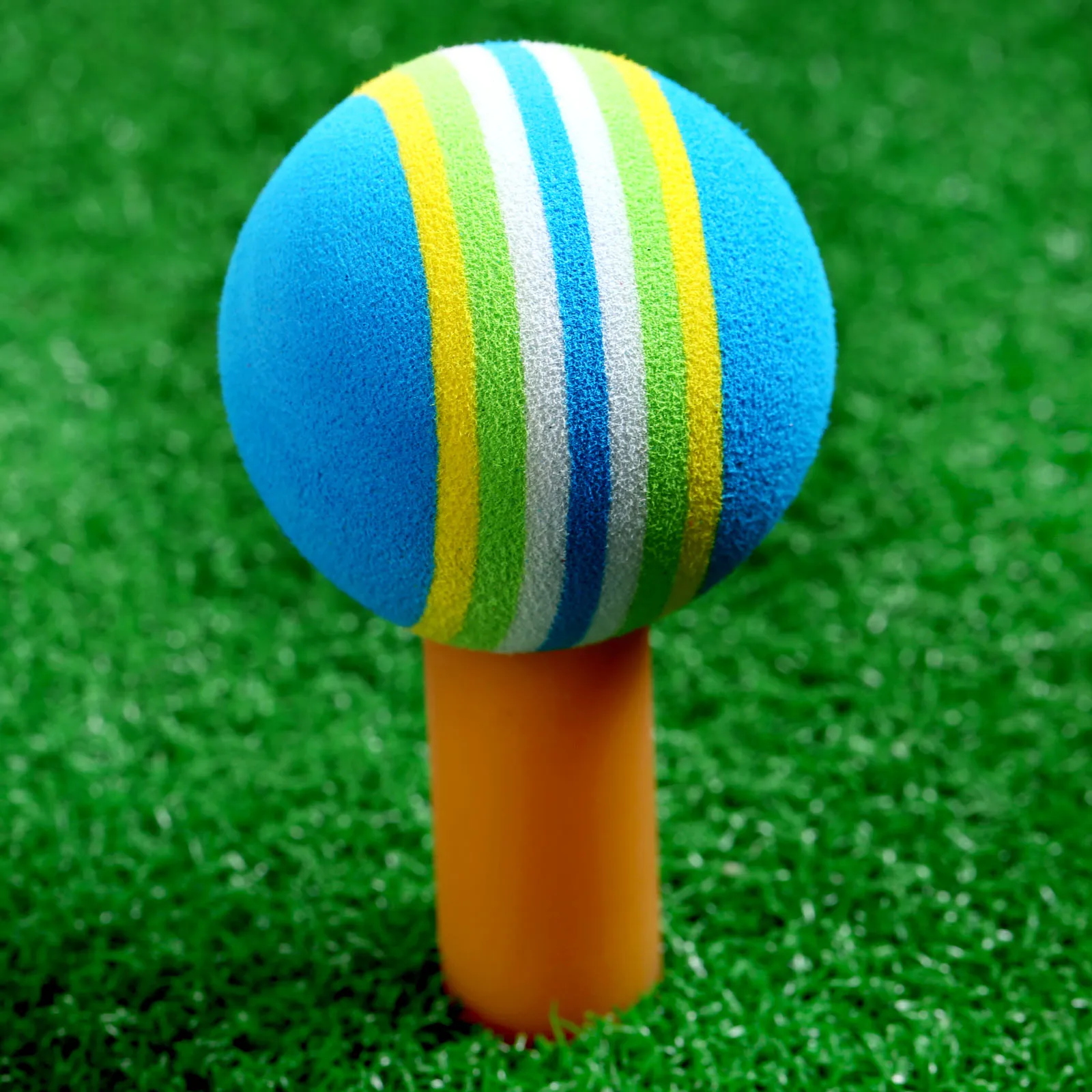 10 шт. мячи для тренировок по гольфу в помещении яркий Радужный цвет мягкие из