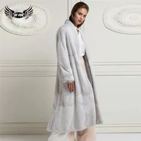 bffur 120cm long natural mink fur coats 2022 luxury women full pelt genuine mink fur jackets outwear woman fur coat high quality