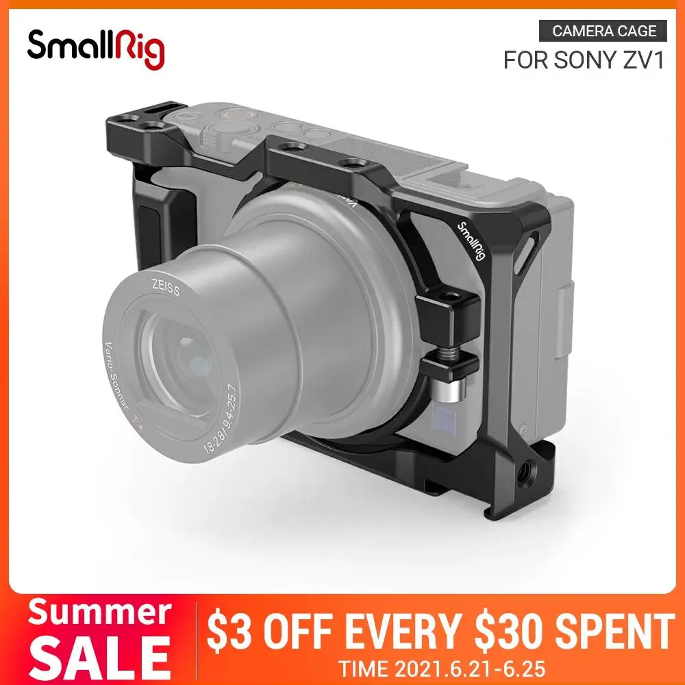SmallRig Камера клетка для Sony ZV1 Корпус цифровой зеркальной камеры Холодный башмак