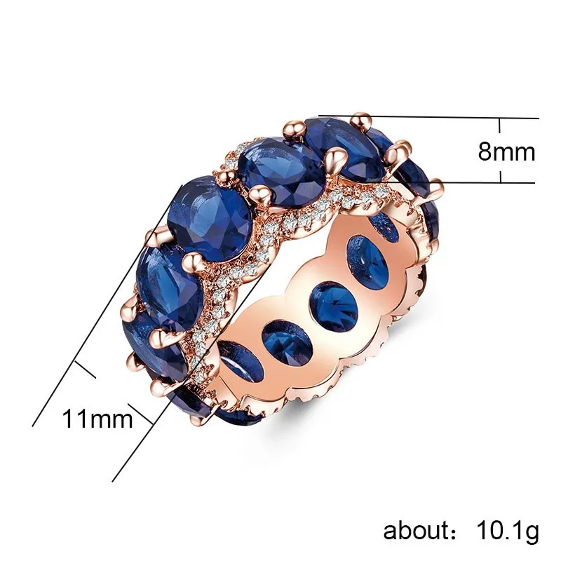 

2020 New High Grade Rose Gold Plated Ring Zircon Women's Ring Jewelry