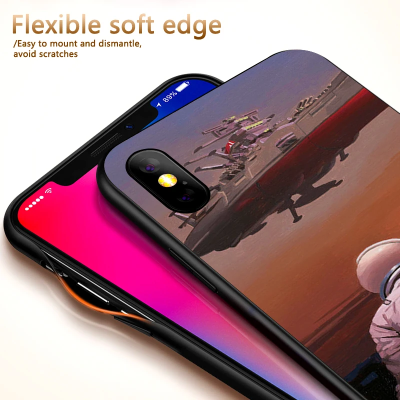 Мягкий силиконовый чехол для телефона iPhone XR TPU 5 5SE 6 6S 7 Plus 8Plus XS X Xr Max 9 Coque spaceman |