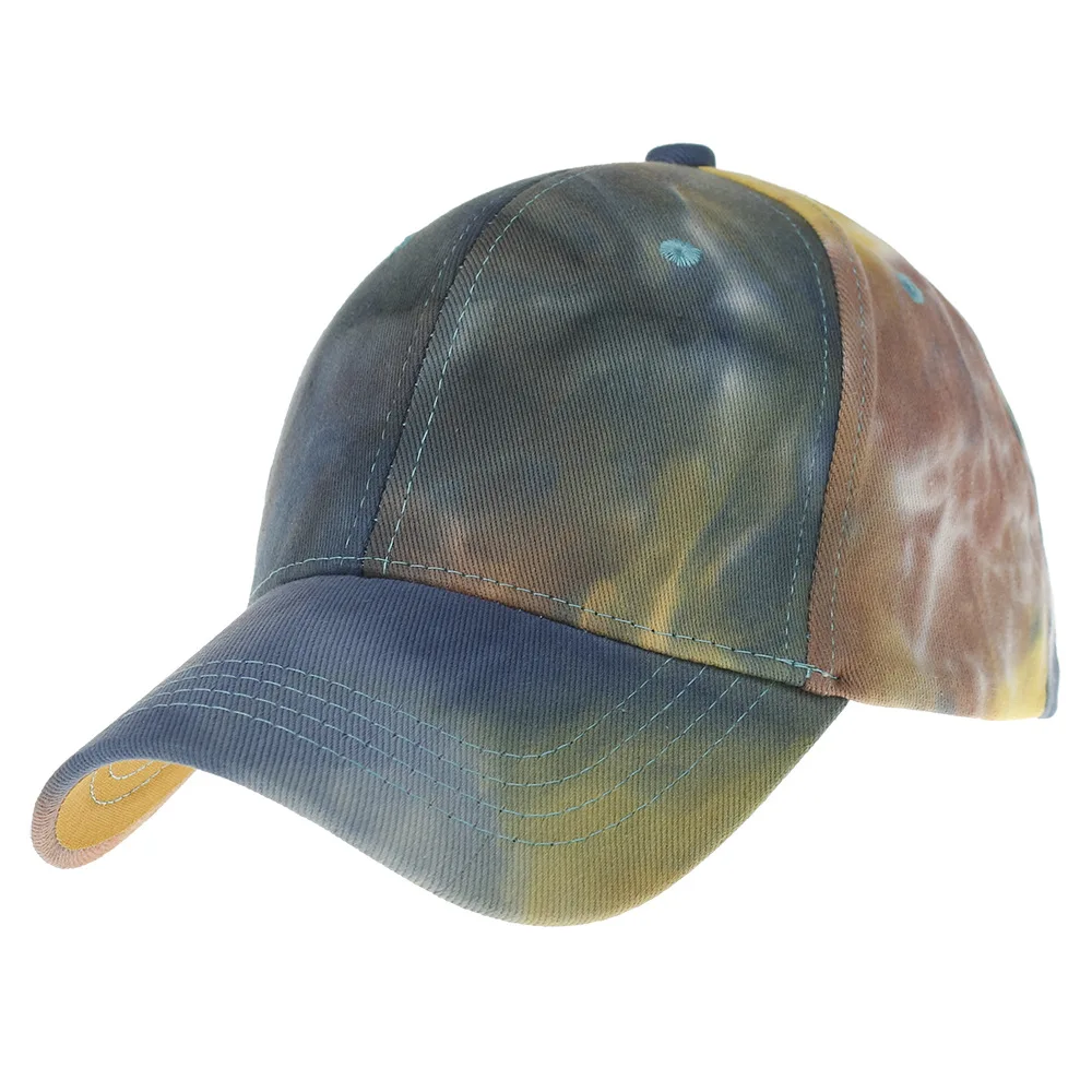 Baseball Cap Tie-Dye Charm Fashion Wild Caps Solid Color Men's Outdoor Casual Autumn Hat