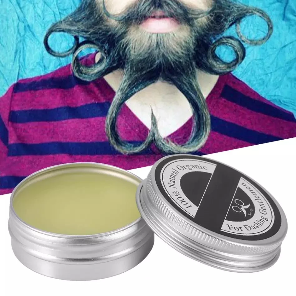 

Natural Organic 30ml Beard Wax Balm Mustache Care Grooming Hair Wax Balm Men Beard Conditioner Styling Moisturizing Smoothing