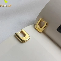 u shape earings fashion jewelry gold drop earrings for women real 925 sterling silver fine jewelry huggies with charms flyleaf