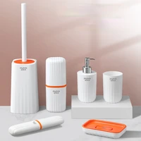 modern nordic toilet brush set cleaning long simple toilet brush holder eco friendly tools escobilla wc bathroom products df50mt