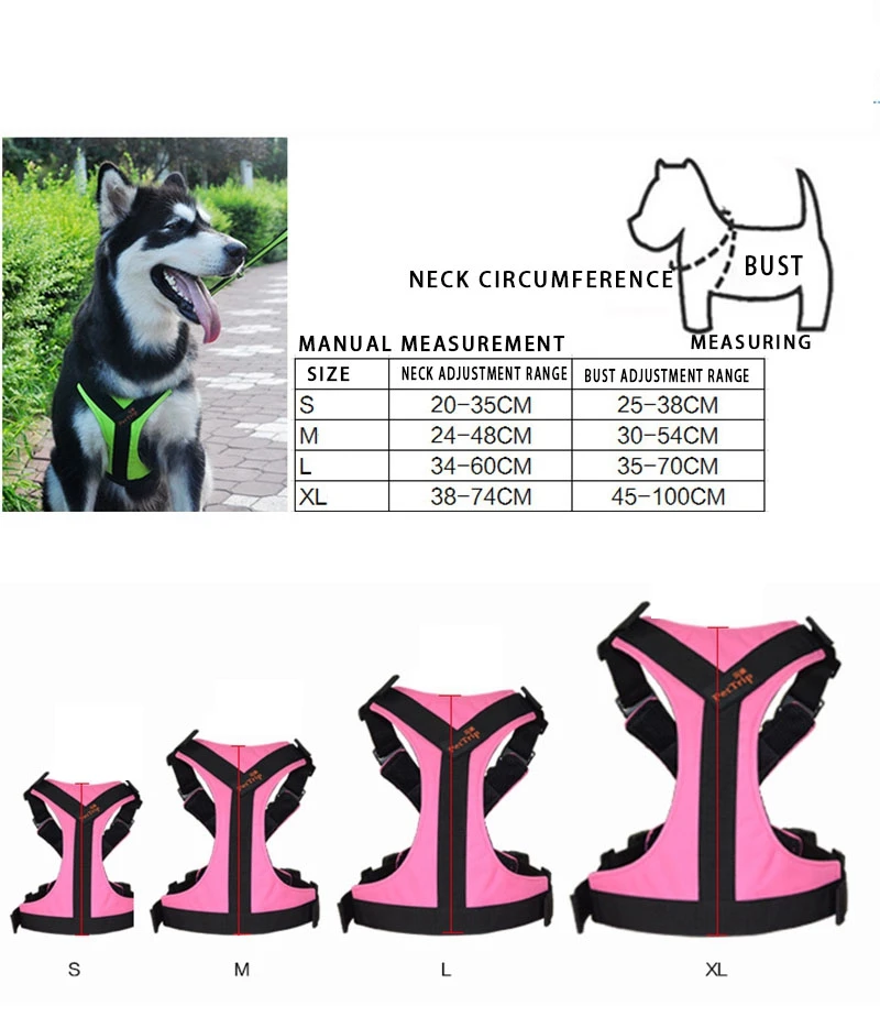 Регулируемый ошейник для собак K9 профессиональный кошек и нагрудный жилет Pitbull