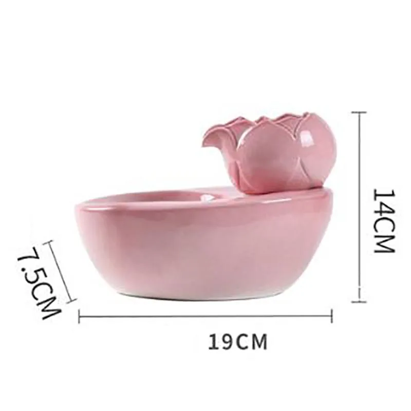 220V ПЭТ Керамика фонтан воды автоматический петля крытый фонтаны настольный мини