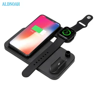 4 in 1 wireless charger station qi fast charging stand for iphone 12 11 x xs xr xs max x 8 for apple watch 6 5 4 3 2 airpods pro
