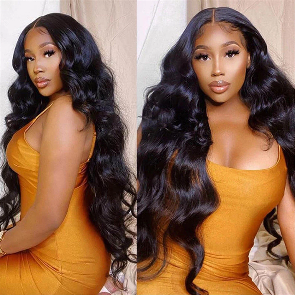250 Density Body Wave Lace Front Human Hair Wigs For Women Brazilian Natural 30 34 Inch Hd Transparent Frontal Wig | Шиньоны и парики