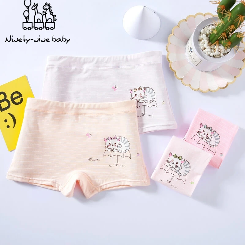 Нижнее белье для девочек 5 цветов мягкие хлопковые трусы из модала детей детские