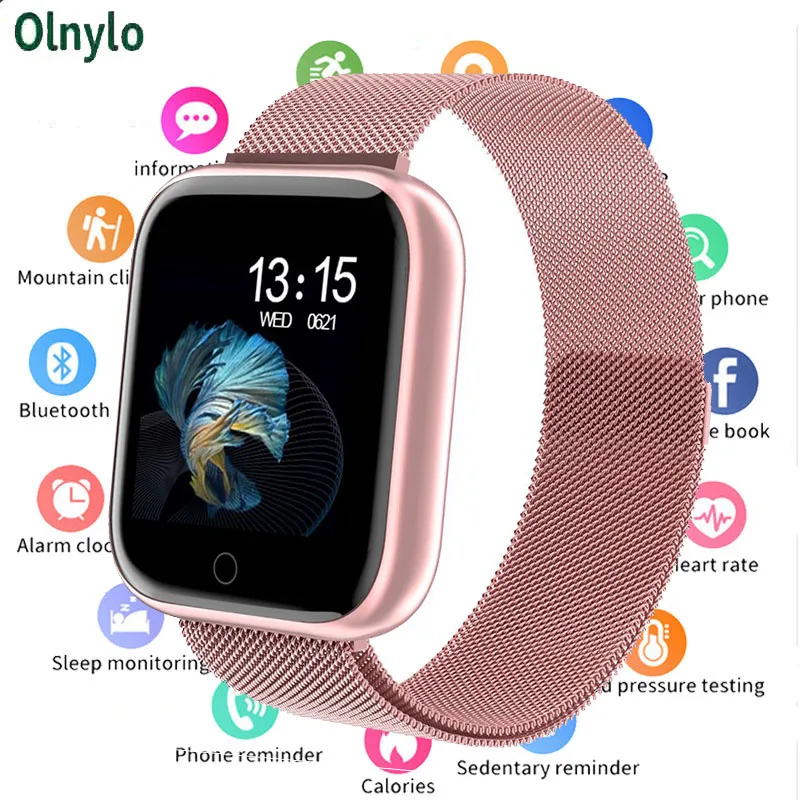 2019 женские водонепроницаемые Смарт часы P70 P68 Plus Bluetooth Smartwatch для Apple IPhone Xiaomi