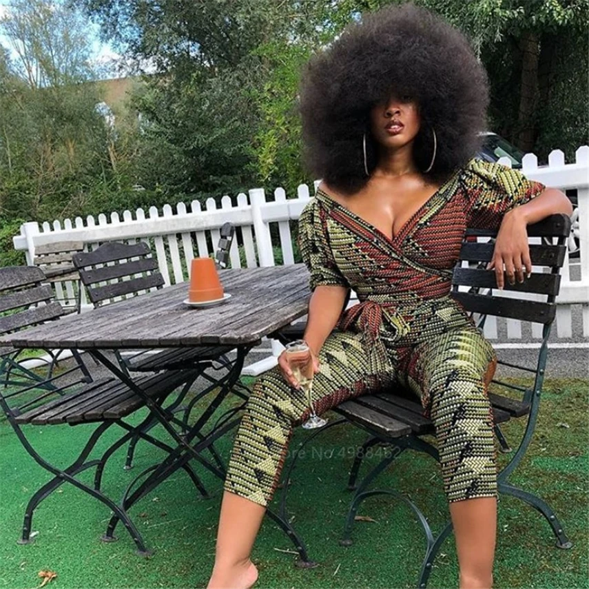 2020 г. Африканский модный дизайнерский комбинезон с принтом Дашики для женщин и