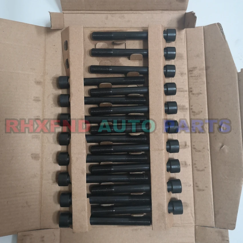 18 шт. 4D56T 4D56 головка болтов гайки для Hyundai H1 H100 Galloper превышать Mitsubishi Montero Pajero L300 Canter