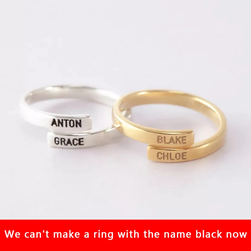 Заказное Оригинальное кольцо, персонализированное кольцо с буквами, Anillos Mujer, золотое, серебряное, регулируемое, изысканное имя, кольца для женщин, девушек, BFF ювелирные изделия