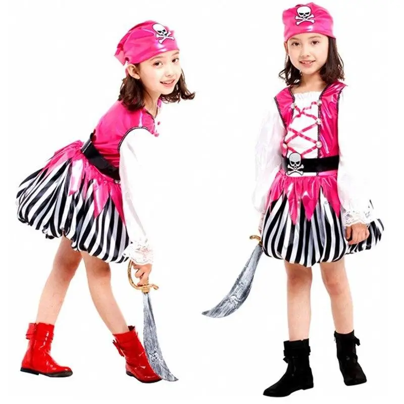 Карнавальные костюмы для девочек с пиратским аниме корсаир матроска детский