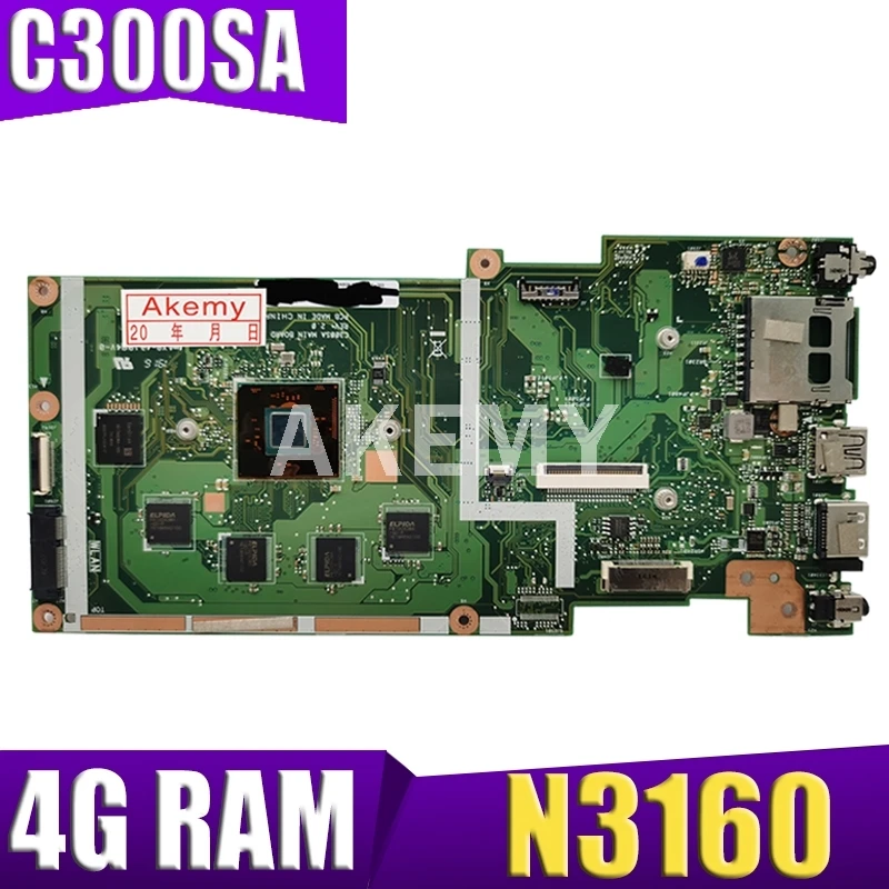 C300SA для ASUS Chromebook C300S Laotop материнская плата W/ N3160U 4 Гб RAM 128 SSD|Материнские платы