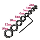 9 шт., регулятор глубины сверления + шестигранный ключ 2,5 мм, 34568101216 мм