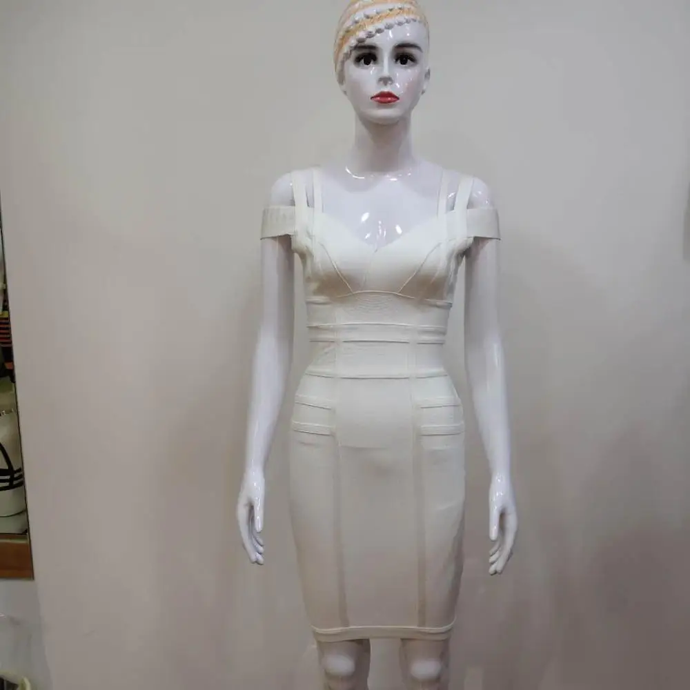 

Women V neck bandage dress Double Strap off the shoulder party elegant evening celebrity dress women backless sexy club dresses