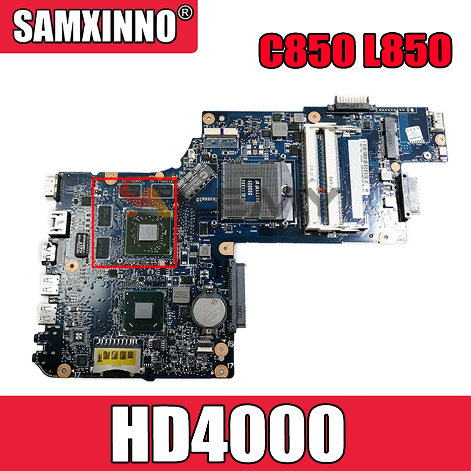 Материнская плата AKEMY H000052580 для ноутбука Toshiba Satellite C850 L850 материнская с экраном 15 6
