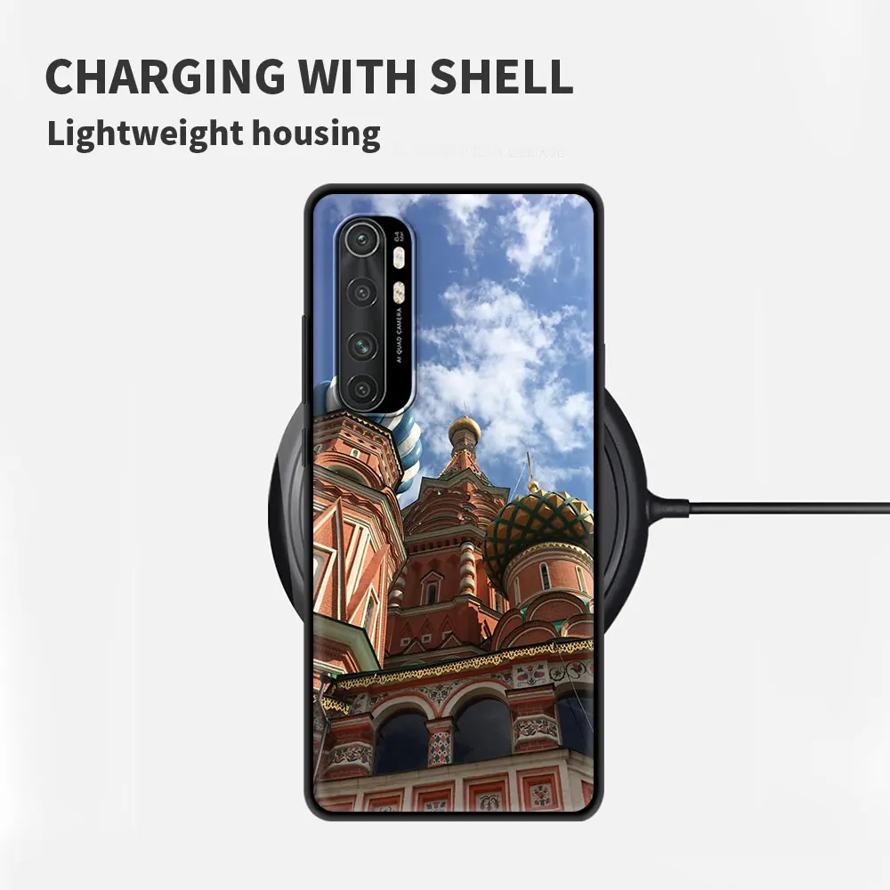 

Russia Moscow Castle Case For Xiaomi Mi Poco X3 NFC 10T Pro 5G Note 10 Lite 10S 9T M3 11 9 A2 Black Soft Phone CC9 8 Cover Funda