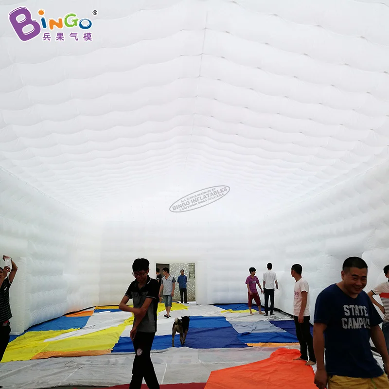 Online Kostenloser Versand 20M Aufblasbare Riesen Party Zelt Made In China Oxford Nylon Stoff Big Cube Zelt Schlauchboote Für Verkauf Spielzeug Zelte