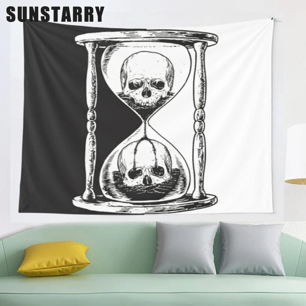 

Гобелен unus annus с черепом, гобелен с рисунком, гобелен для дома, прикроватный декор, ткань, подвесной гобелен