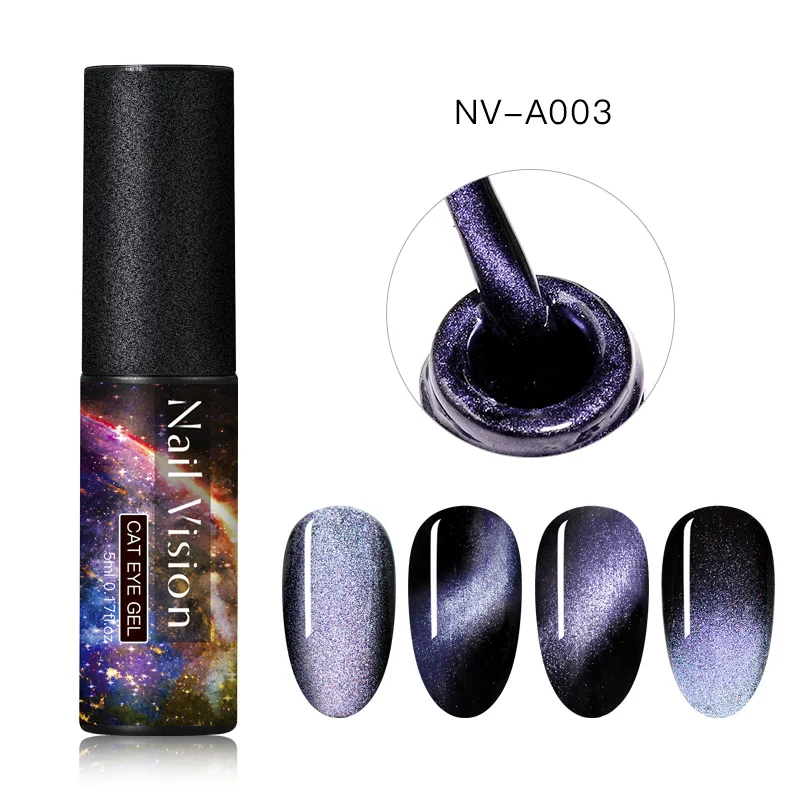 AAS07646 Nail Vision 9D Galaxy Cat Eye гель-Хамелеон Гель для ногтей длительный Galaxy Star эффект кошачьих глаз замачивается УФ/светодиодный - Цвет: AAS07646