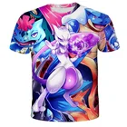 Новая футболка с 3D принтом покемона, Детские повседневные Модные крутые топы с мультяшным рисунком для мальчиков и девочек, удобные женские топы с коротким рукавом