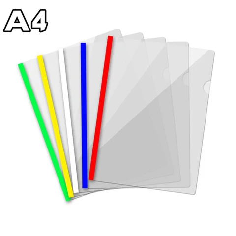 10 шт., пластиковая папка для файлов формата А4, 10 мм, скользящая панель, 40 листов, прозрачная папка для презентаций