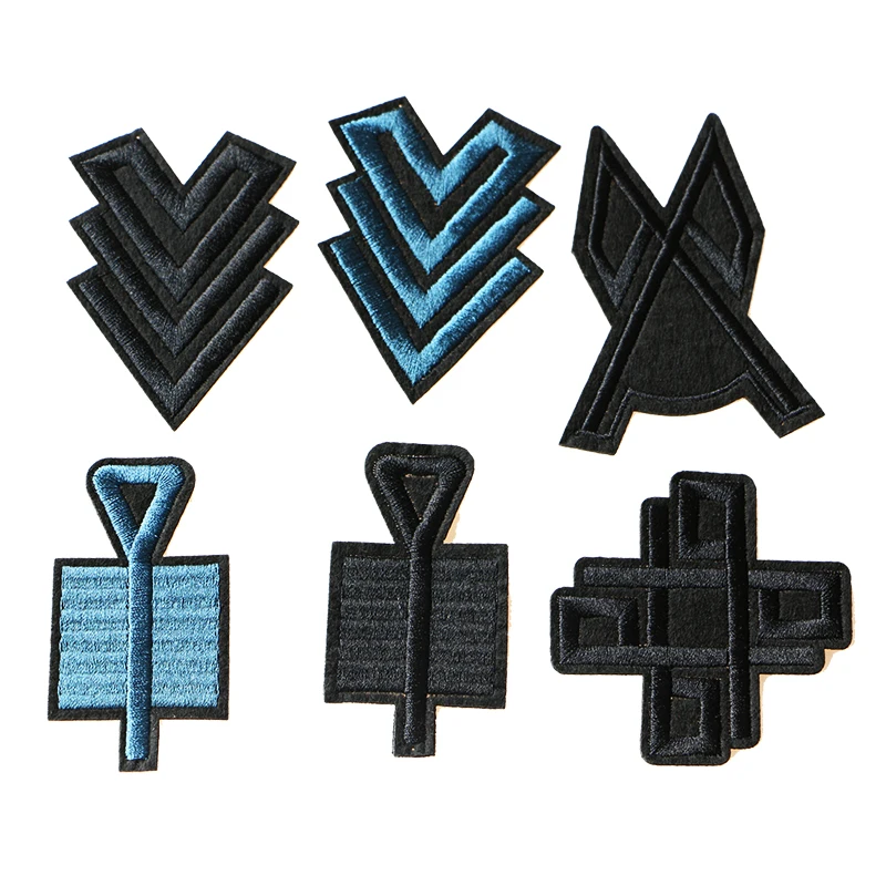 2 Pcs US Marine Corps Medal icon Embroidered Iron on Patches for Clothing DIY Stripes Clothes Patchwork Stickers Custom Badges | Дом и сад