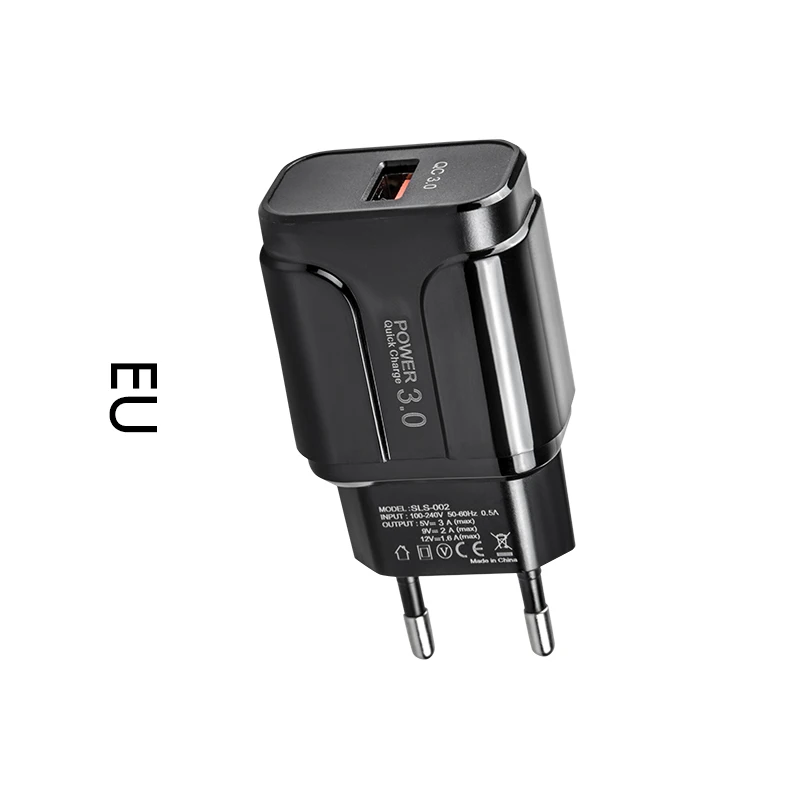Быстрое зарядное устройство 5 В 3 А 0 USB черный американский Европейский адаптер