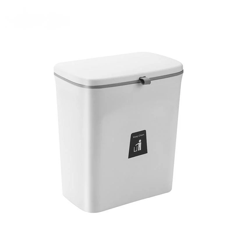 

9L настенный мусорный бак с корзина для мусора с крышкой Кухня двери шкафа висит мусорное ведро для мусора автомобиля мусорный бак