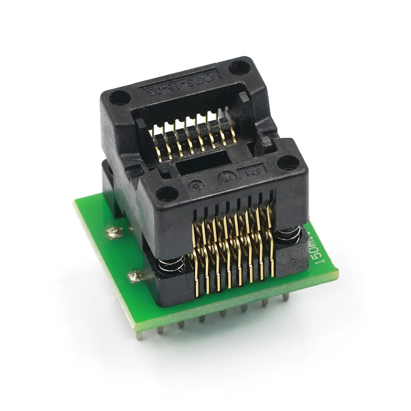 Программатор SOIC8 SOP8 на DIP8 переходник с гнездом 200 мил широкое сиденье зеленый