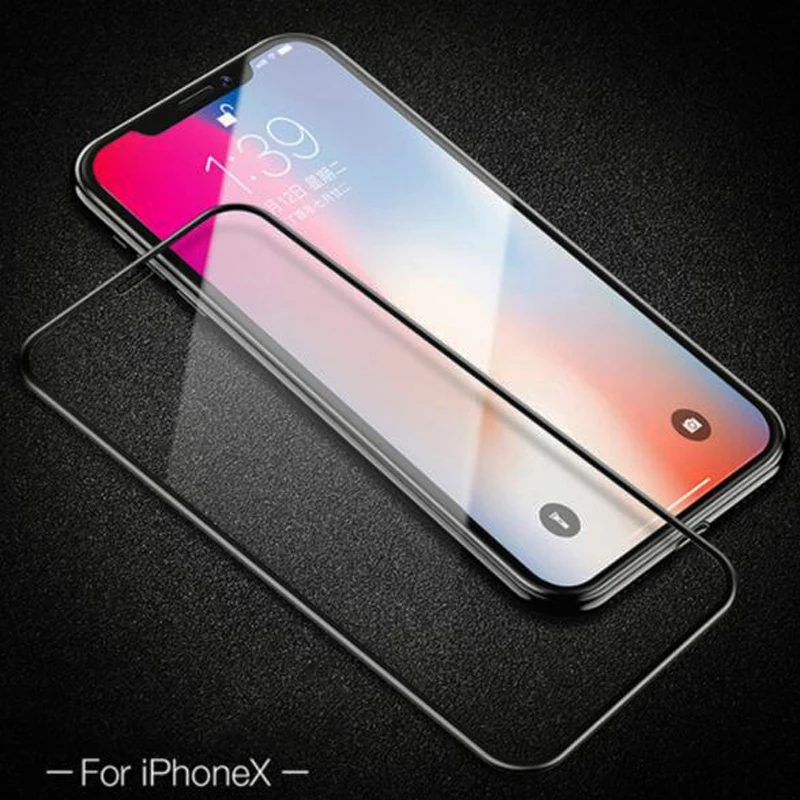 Защитная пленка 9D для iphone XR X XS Max 8 7 6S 6 Plus SE 12 mini из закаленного стекла с полным