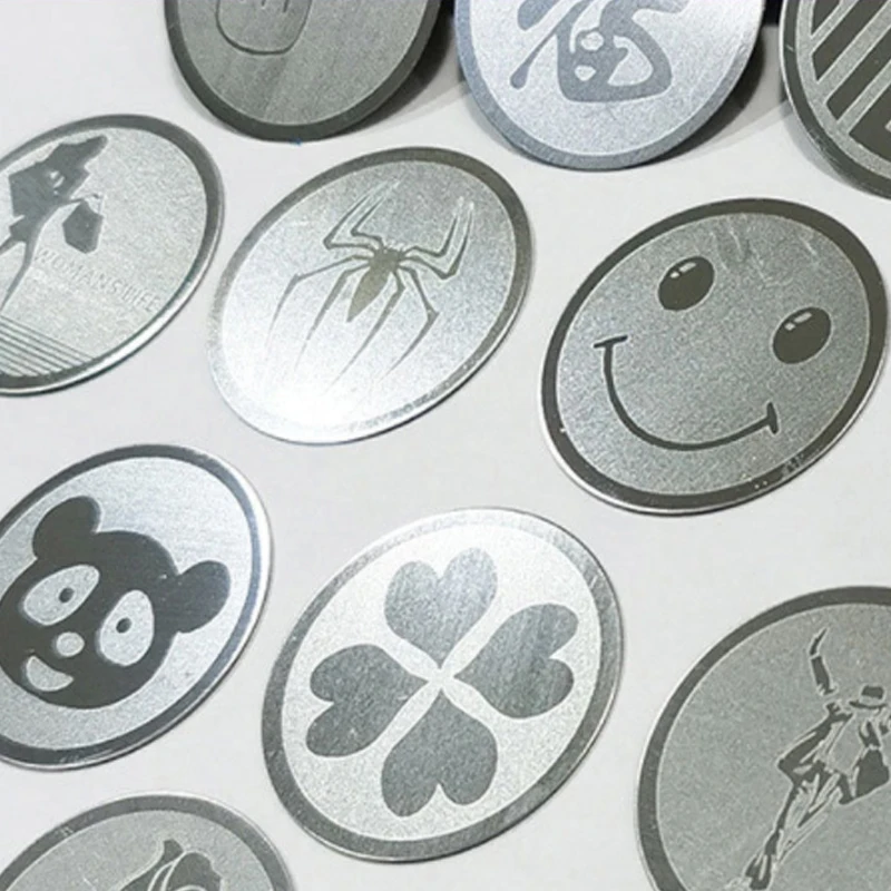50pcslot 35mm laser pattern metal plate disk iron sheet for magnet mobile phone holder iron plate sticker for car phone holder free global shipping