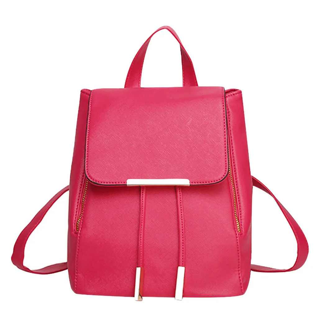 Рюкзак из искусственной кожи для девочек школьная сумка винтажный женский