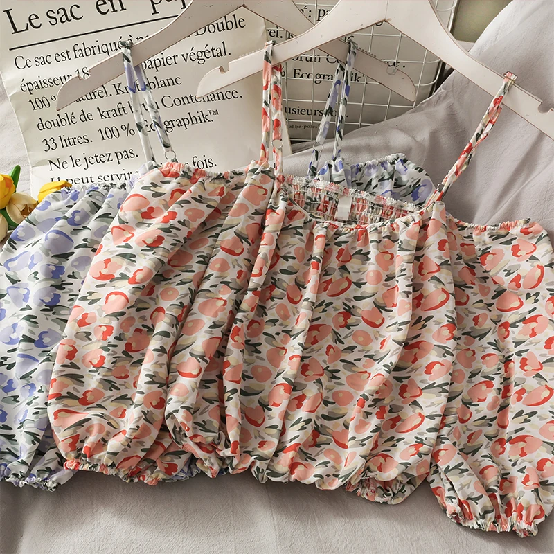 

Женские модные тонкие Цветочный принт облегающее платье с коротким рукавом шифоновая блуза Женская Сладкий Повседневный Топ для девочек Э...