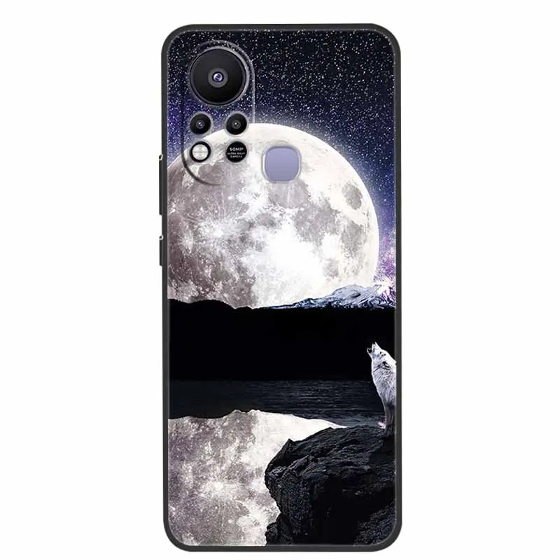 for infinix hot 11s case cover silicone soft painted wolf back covers for for infinix hot 11 phone cases hot11s 11 s x6812 lion free global shipping