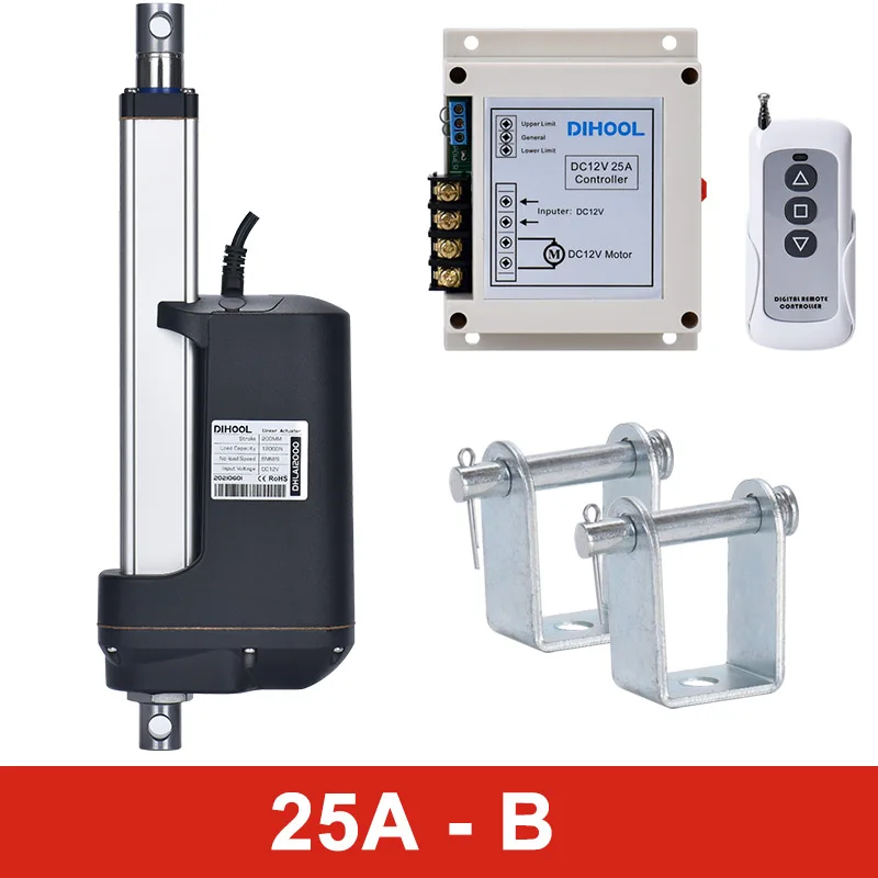 Набор электрического линейного привода с ходом 100 мм и кронштейном для пульта