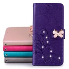 Кожаный чехол-книжка с изображением бабочки для Samsung Galaxy S9 Note 10 Plus A6 A8 J3 J5 J7 2016 A7 A5 2017 A71 A31 A20 E A10 M30s