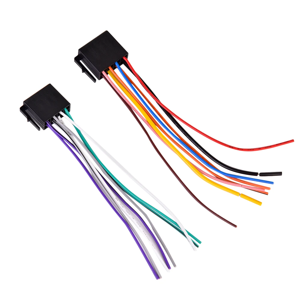 

Automobile Power Cable Cord Car Accessories Wire Universal 2 Din Car Radio MP5 2-color Randomly 2021 Hot Sale