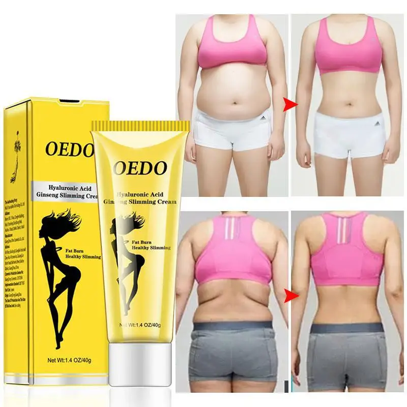 

Hyaluronic Acid Ginseng Slimming Cream Reduce Cellulite Lose Weight Burn Fat Slim Gel Body Shaping Massage Creams Health Care