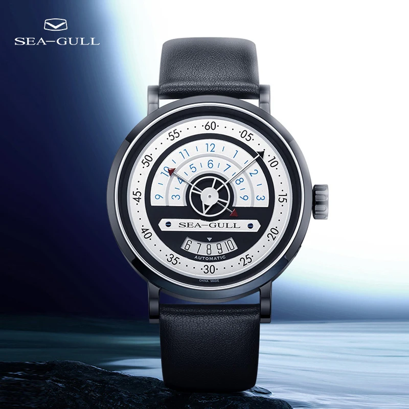 

Seagull Watch Men's Automatic Mechanical Watch Fashion Casual Business Belt Men's Calendar Watch Personality Watch 6049
