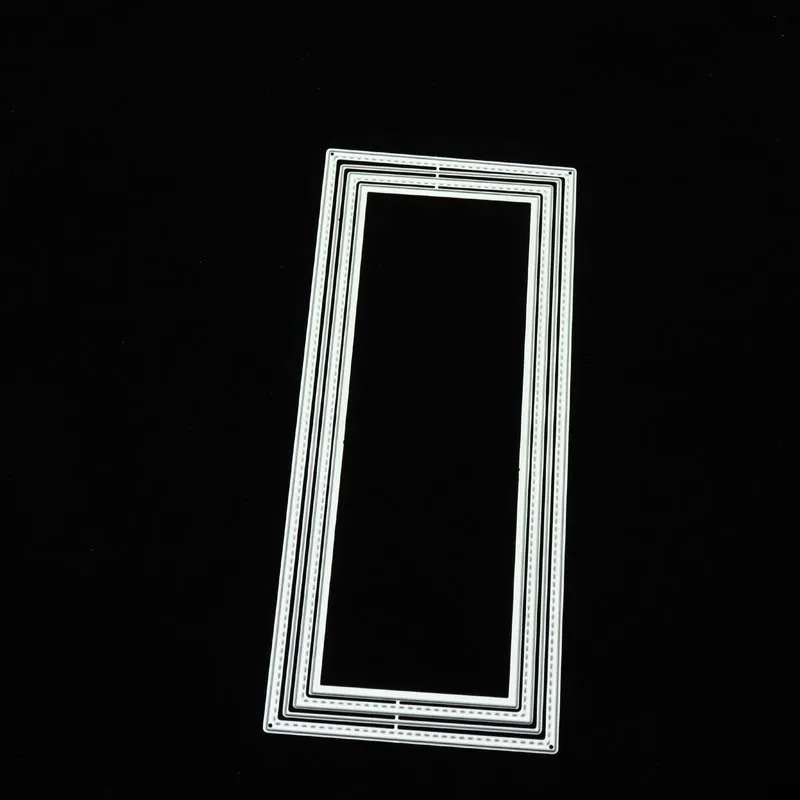 

Metal Cutting Dies for Scrapbooking Crafts Dotted line Rectangle Die Cut Stencils Card Make Paper Photo Album Template Decor