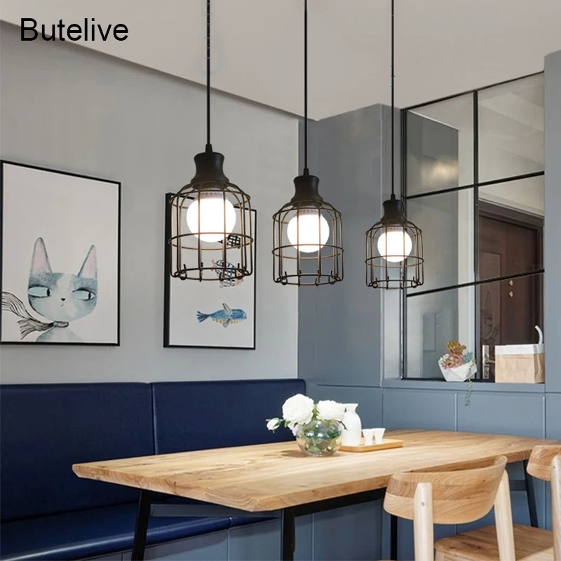 Винтажный подвесной светильник s современный скандинавский кухонный