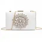 Белая женская сумка, Свадебный Кошелек, вечерние свадебные летние сумки с кристаллами для женщин, роскошные маленькие сумки 2020